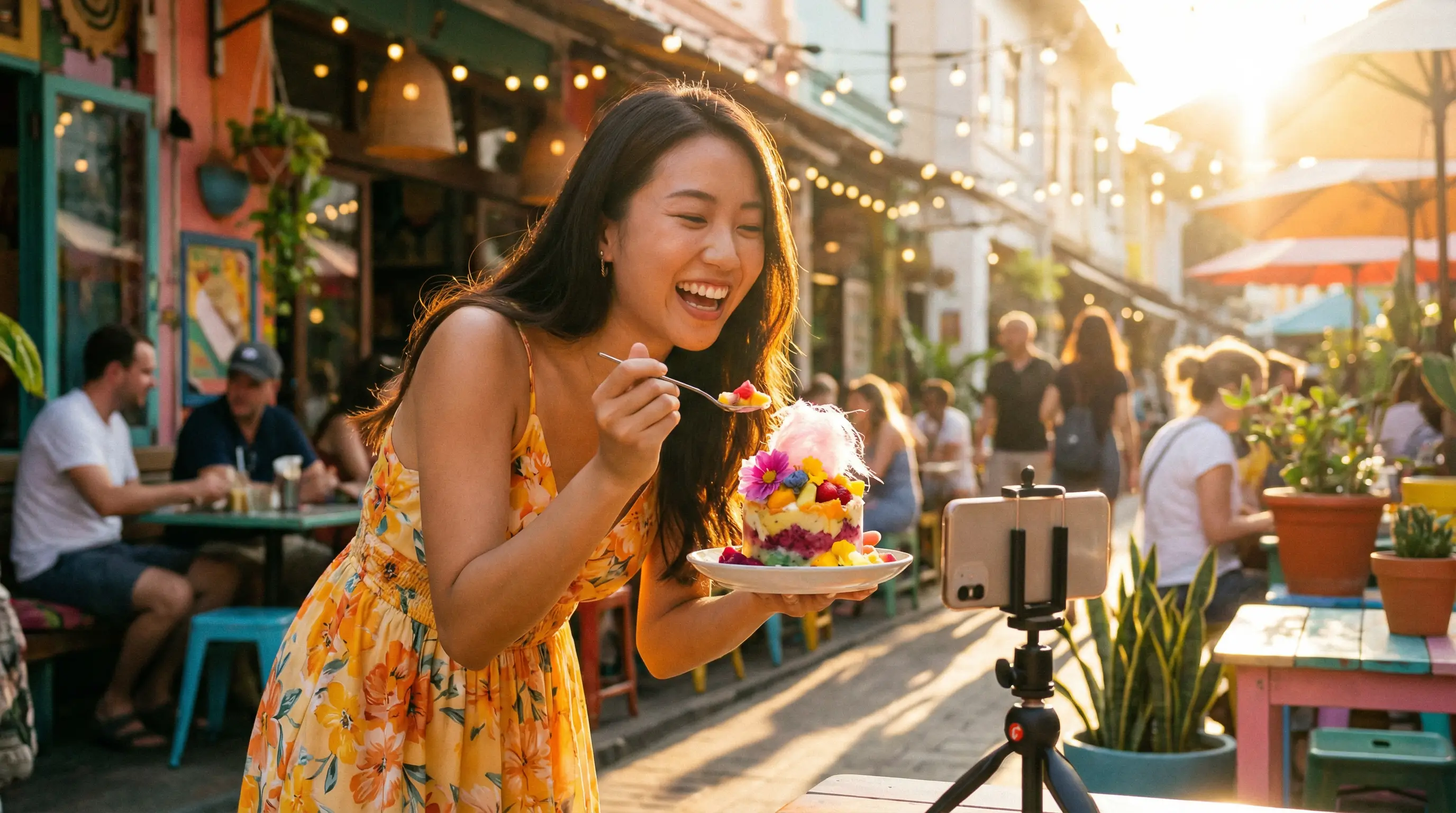 母狗调教美食探店视频